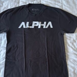 Black ALPHA Graphic Tee